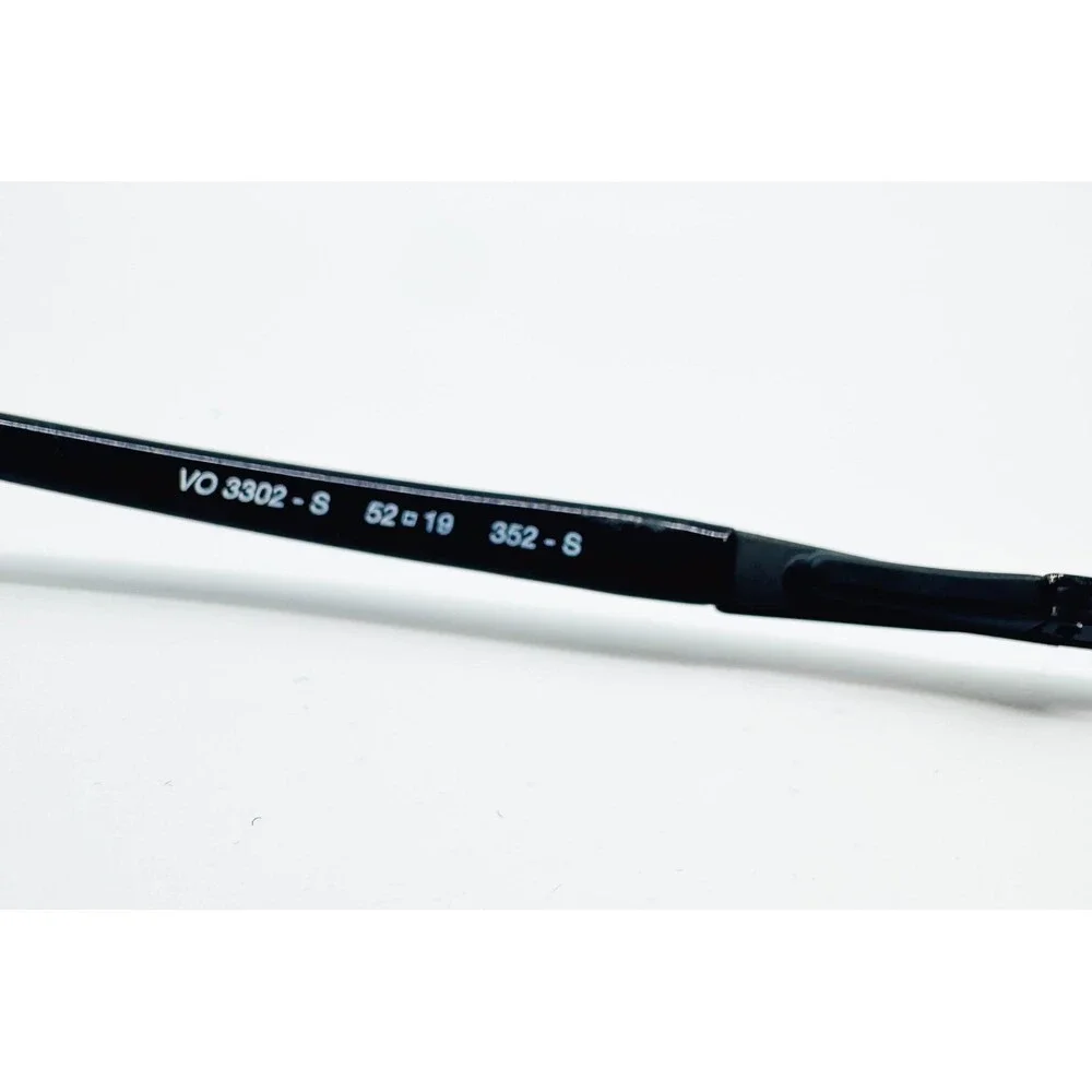 Vogue Eyeglasses Womens Black Fair Oval Metal VO 3302-S 52-19-135